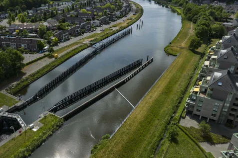 geleidewerken Wilhelminasluis Nauta Heeg