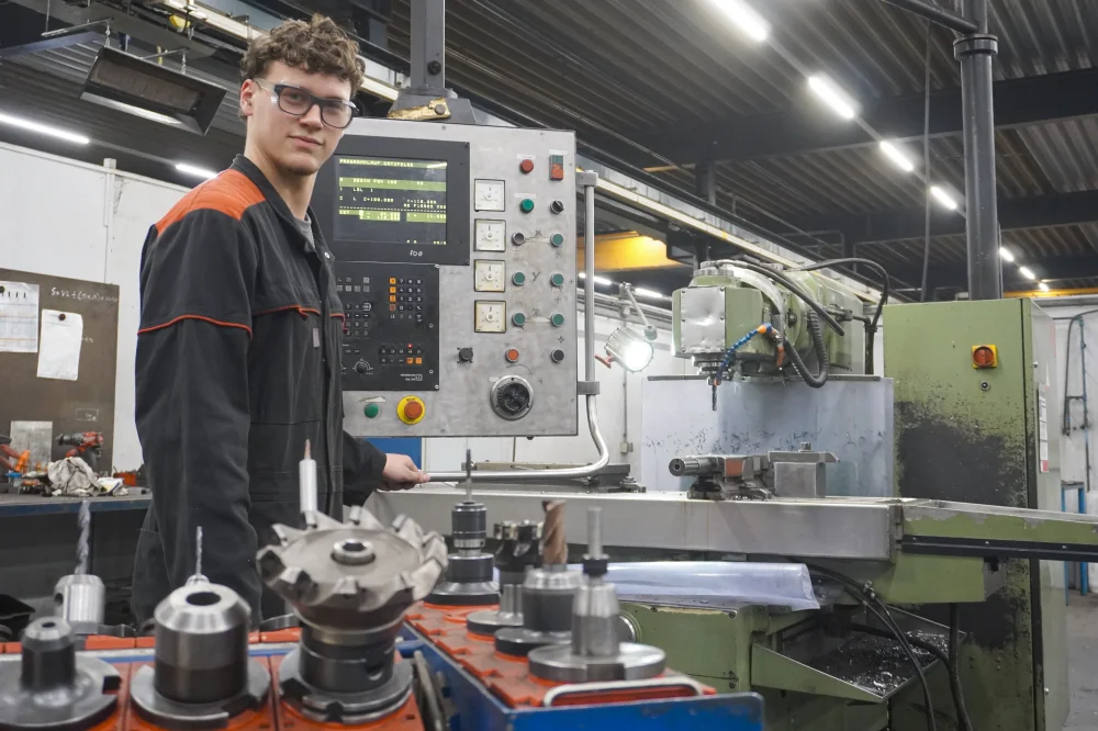 Jannes aan het werk