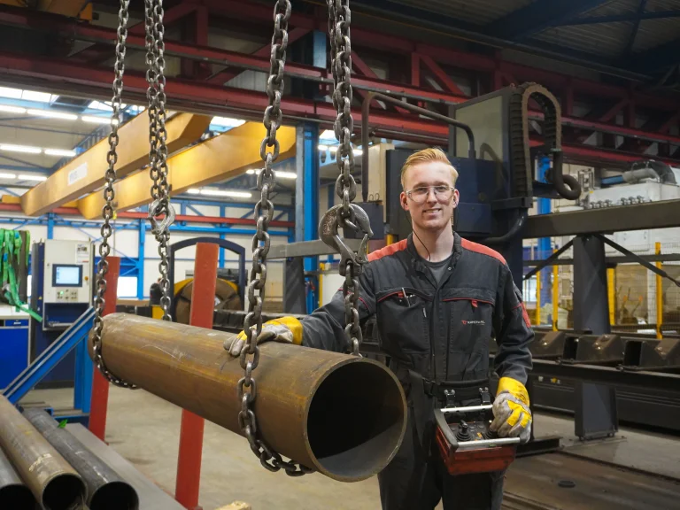 Marin aan het werk