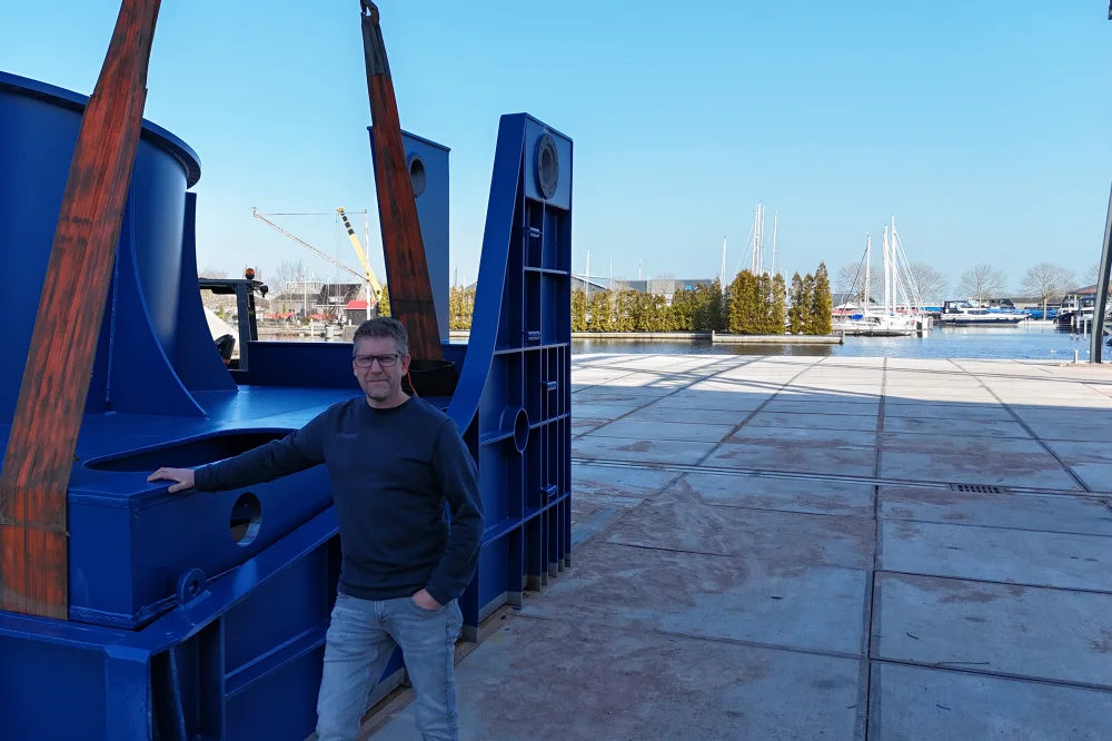 Gerrit aan het werk