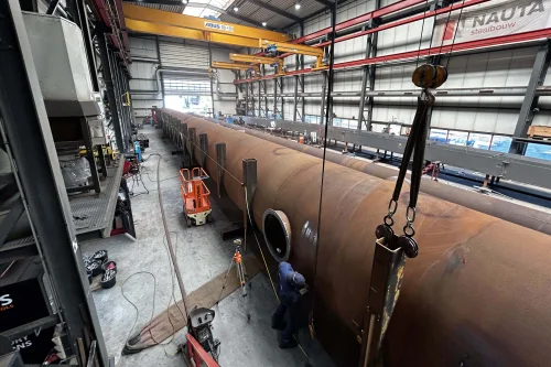 Wellenbrecher Sassevaart, Neue Schleuse Terneuzen