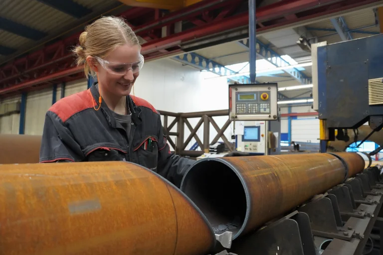 Marin aan het werk