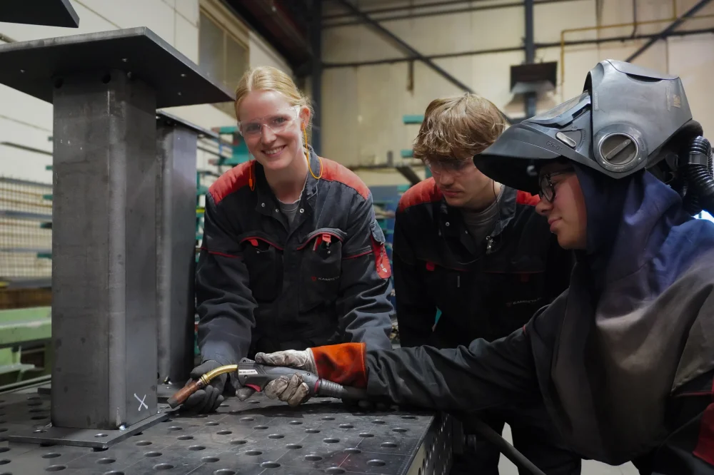 Marin aan het werk